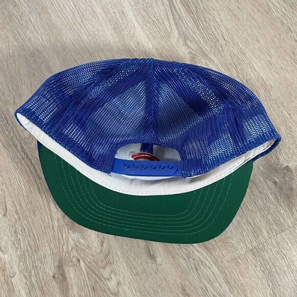 Vintage Gross Cap Chicago Cubs Snapback Hat MLB Baseball Blue Red Cap‎ - Picture 6 of 8